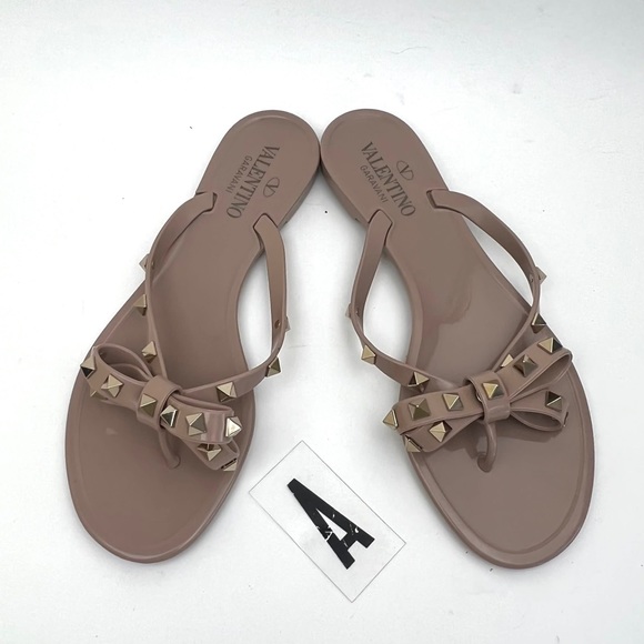 VALENTINO GARAVANI Rockstud Jelly Thong sz 8 - Picture 3 of 12